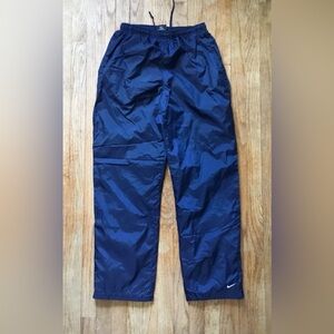 Nike Men's Navy Blue Nylon Track Pants